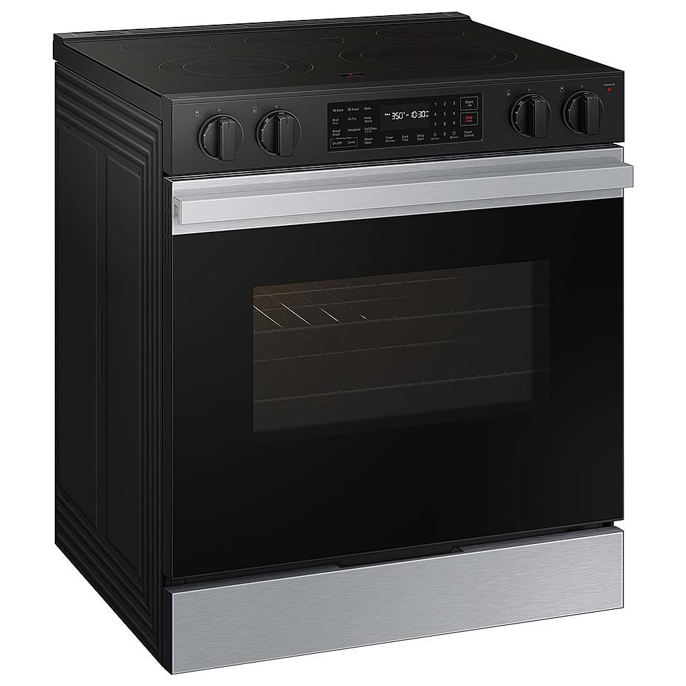 Alt View 12. Samsung - Bespoke 6.3 Cu. Ft. Slide-In Electric Range with Air Fry - Stainless Steel.