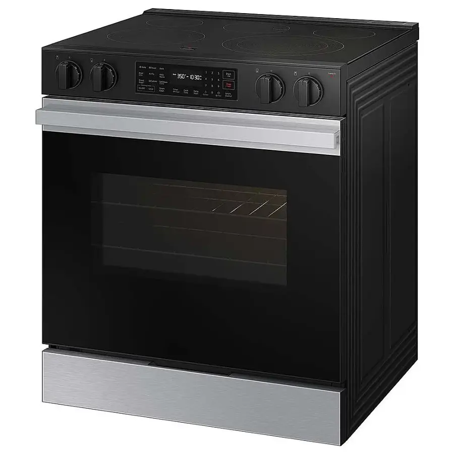 Alt View 13. Samsung - Bespoke 6.3 Cu. Ft. Slide-In Electric Range with Air Fry - Stainless Steel.