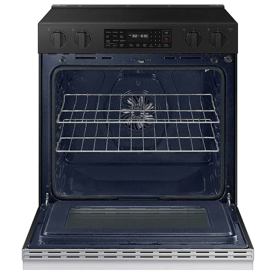 Alt View 15. Samsung - Bespoke 6.3 Cu. Ft. Slide-In Electric Range with Air Fry - Stainless Steel.