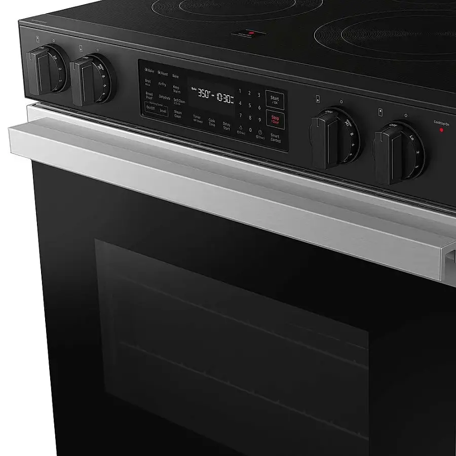 Alt View 19. Samsung - Bespoke 6.3 Cu. Ft. Slide-In Electric Range with Air Fry - Stainless Steel.