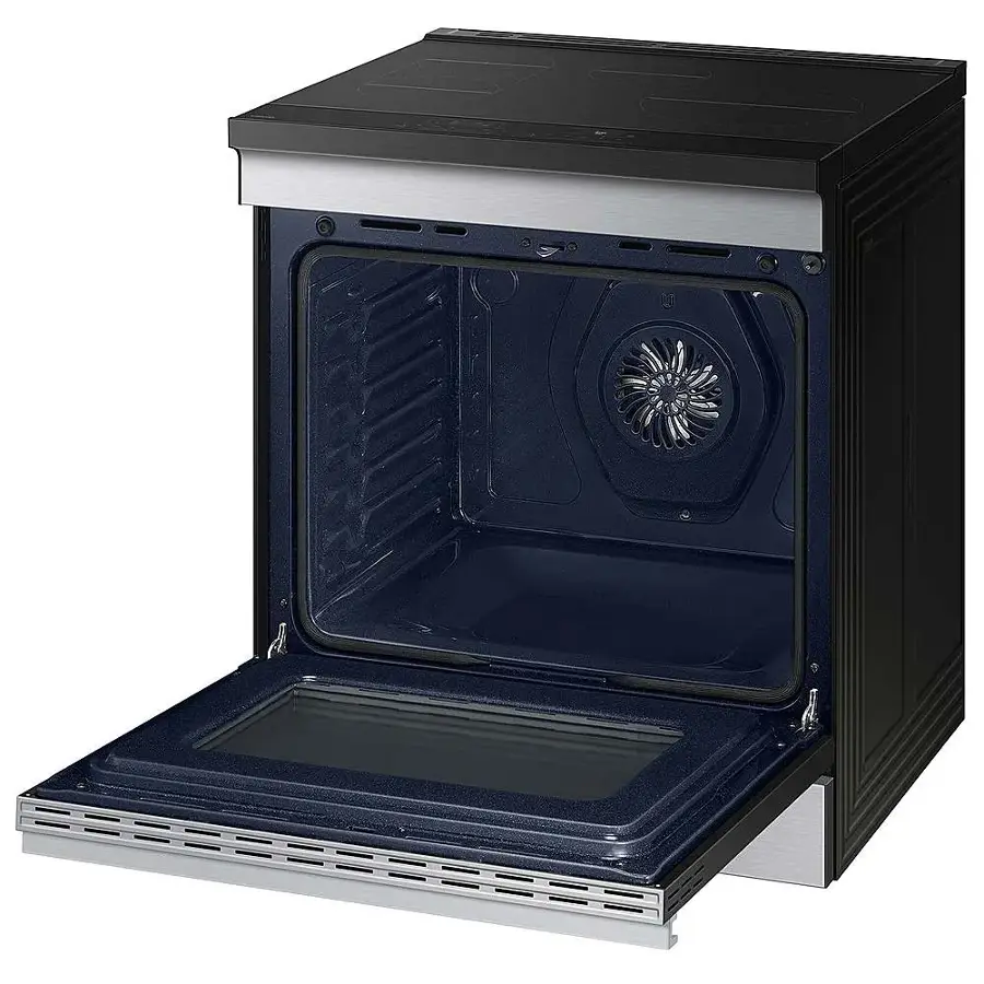 Alt View 16. Samsung - Bespoke 6.3 Cu. Ft. Slide-In Electric Induction Range with Air Fry - Stainless Steel.