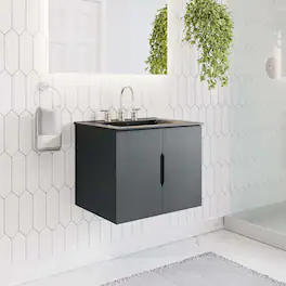 Modway - Vitality Bathroom Cabinet Basin Not Included - Gray
