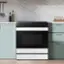 Alt View 11. Samsung - Bespoke 6.3 Cu. Ft. Slide-In Electric Range with Smart Oven Camera - White Glass.