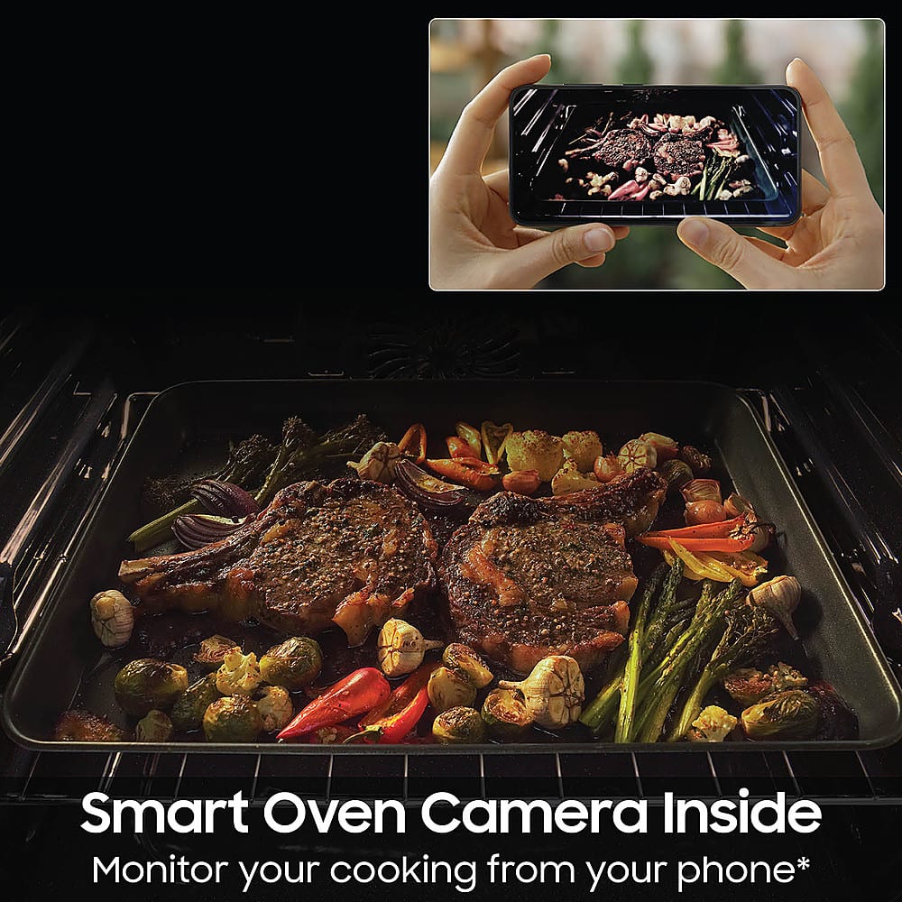 Smart Oven Camera Inside: Monitor your cooking from your phone.