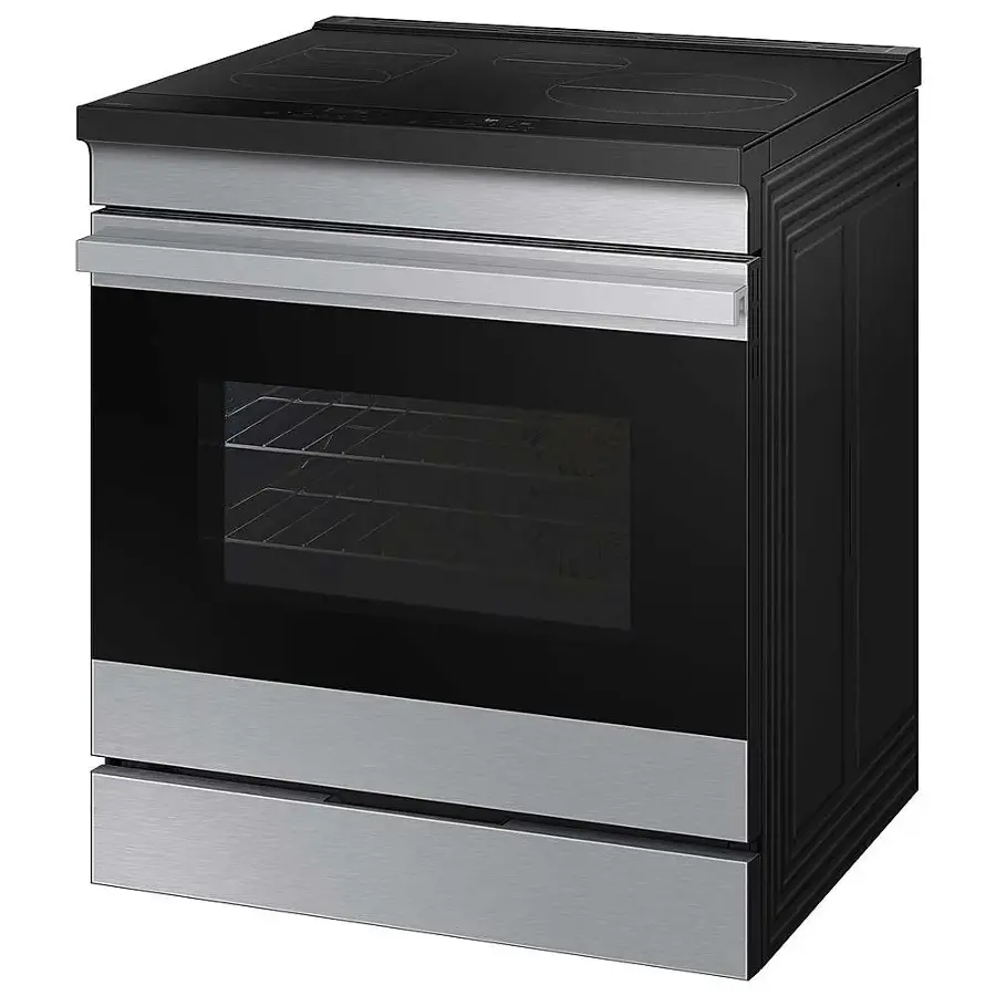 Alt View 13. Samsung - Bespoke 6.3 Cu. Ft. Slide-In Electric Induction Range with Ambient Edge Lighting - Stainless Steel.