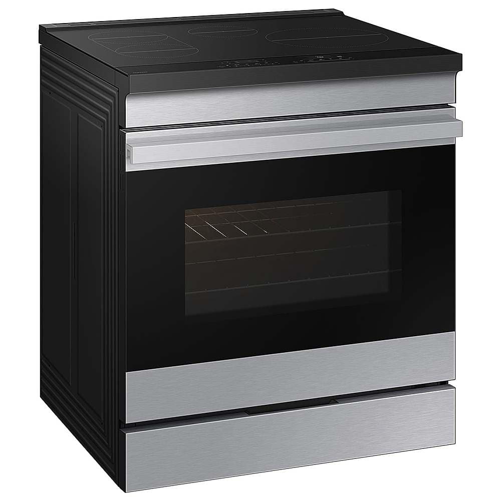 Alt View 12. Samsung - Bespoke 6.3 Cu. Ft. Slide-In Electric Induction Range with Ambient Edge Lighting - Stainless Steel.