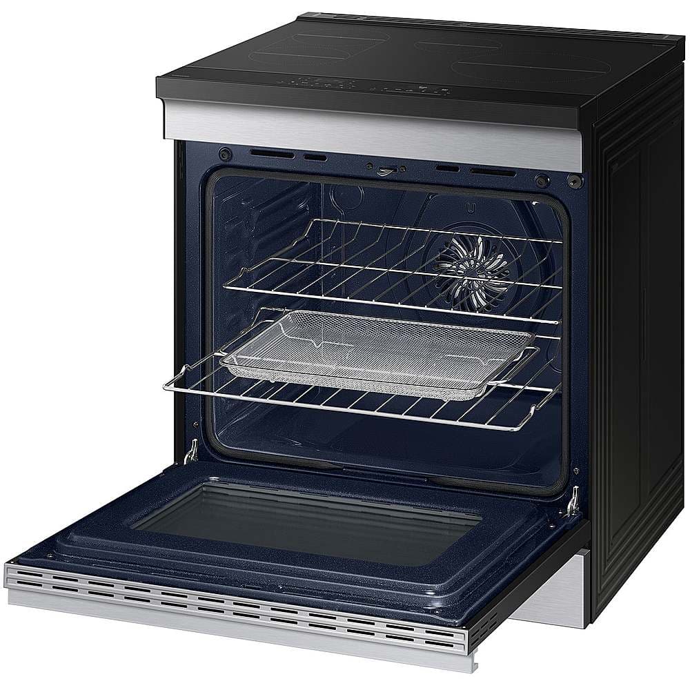 Alt View 15. Samsung - Bespoke 6.3 Cu. Ft. Slide-In Electric Induction Range with Ambient Edge Lighting - Stainless Steel.