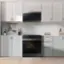 Alt View 11. Samsung - Bespoke 6.3 Cu. Ft. Slide-In Electric Range with Precision Knobs - Matte Black Steel.