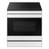 Samsung - Bespoke Slide-In Induction Range 6.3 cu. ft. with AI Hub™ & Smart Oven Camera - White Glass