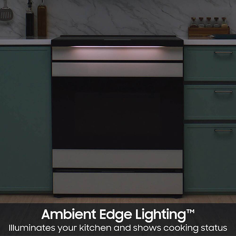TM Ambient Edge LightingTM illuminates your kitchen and shows cooking status.