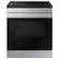 Front. Samsung - Bespoke 6.3 Cu. Ft. Slide-In Electric Induction Range with Anti-Scratch Glass Cooktop - Stainless Steel.