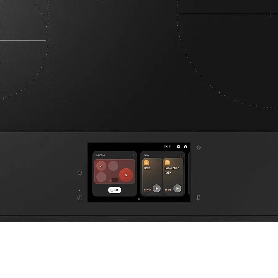 Alt View 21. Samsung - Bespoke 6.3 Cu. Ft. Slide-In Electric Induction Range with AI Home Display - Stainless Steel.