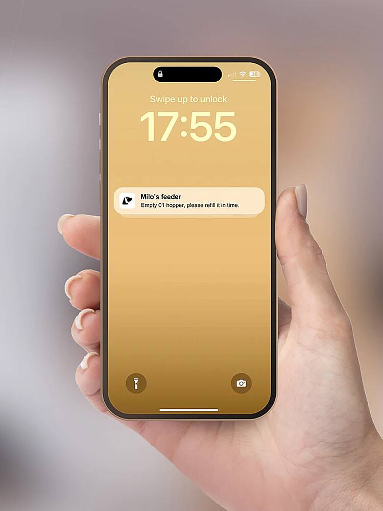 Alt View 15. Petkit - Yumshare Dual-Hopper Wifi Enabled 5L Automatic Cat Feeder with Camera, 2-Way Audio and Smart App Control - White.