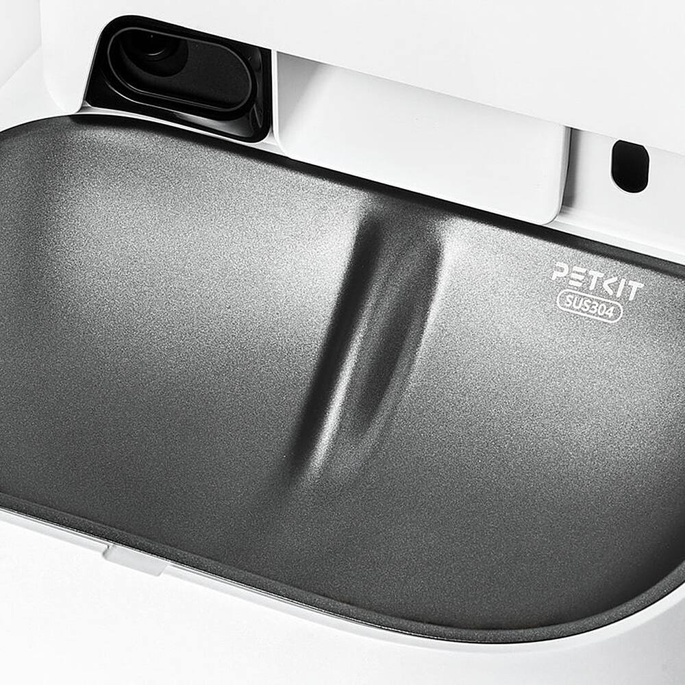 Alt View 19. Petkit - Yumshare Dual-Hopper Wifi Enabled 5L Automatic Cat Feeder with Camera, 2-Way Audio and Smart App Control - White.