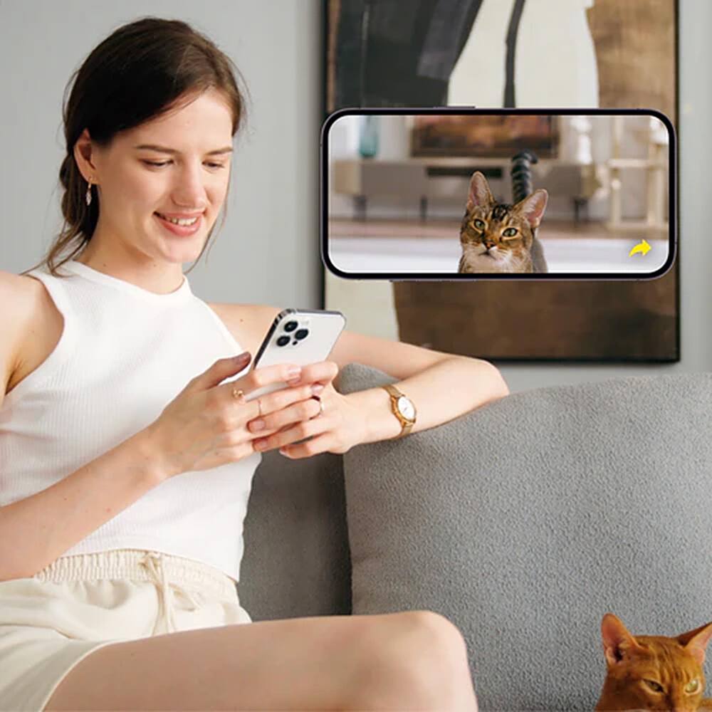 Alt View 21. Petkit - Yumshare Dual-Hopper Wifi Enabled 5L Automatic Cat Feeder with Camera, 2-Way Audio and Smart App Control - White.