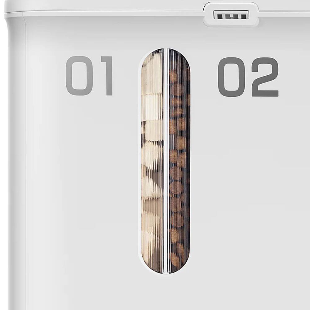 Alt View 22. Petkit - Yumshare Dual-Hopper Wifi Enabled 5L Automatic Cat Feeder with Camera, 2-Way Audio and Smart App Control - White.