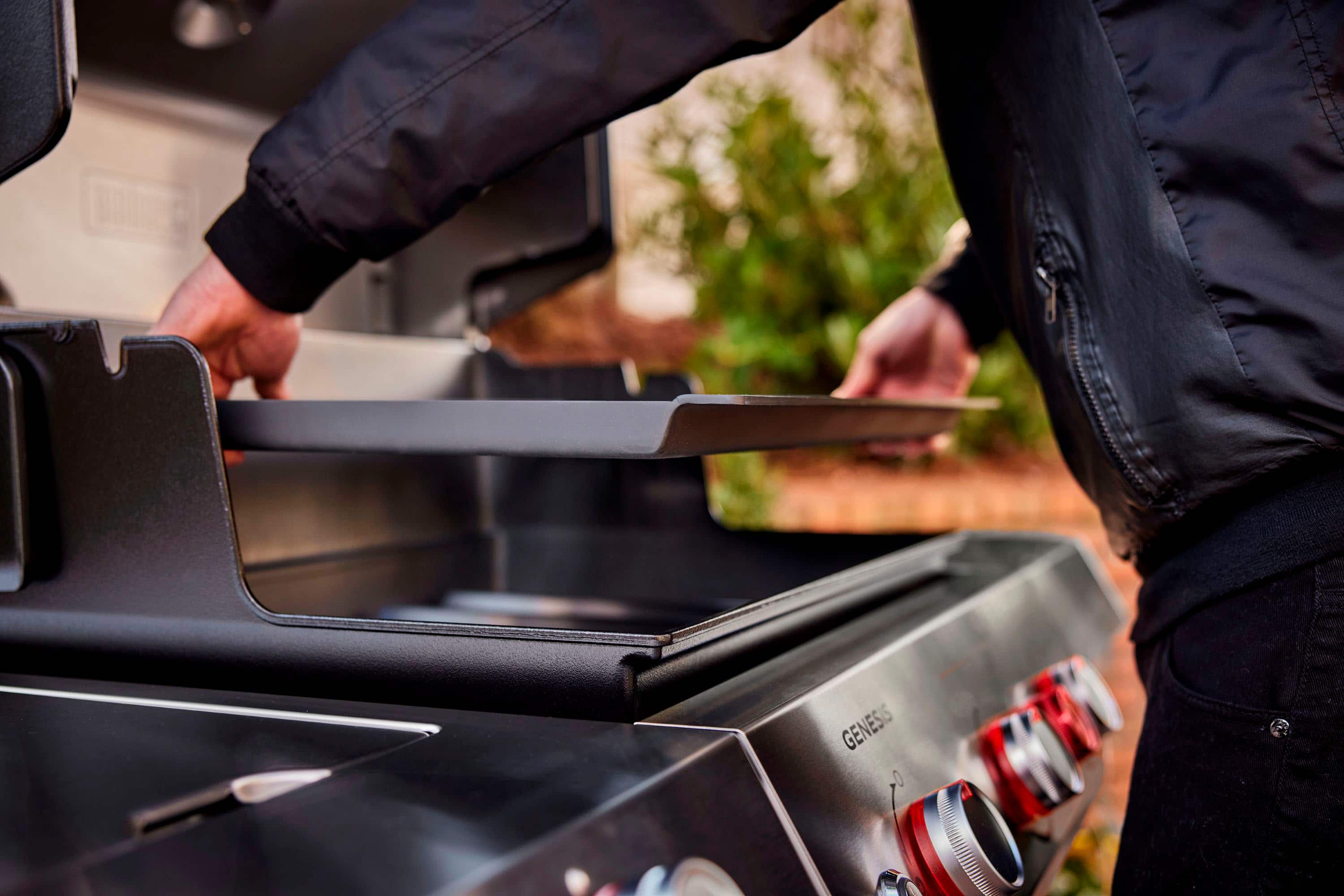 Alt View 13. Weber - Rust-Resistant Griddle Insert for the 3-Burner Genesis 2016+, Summit 2024+ - Black.