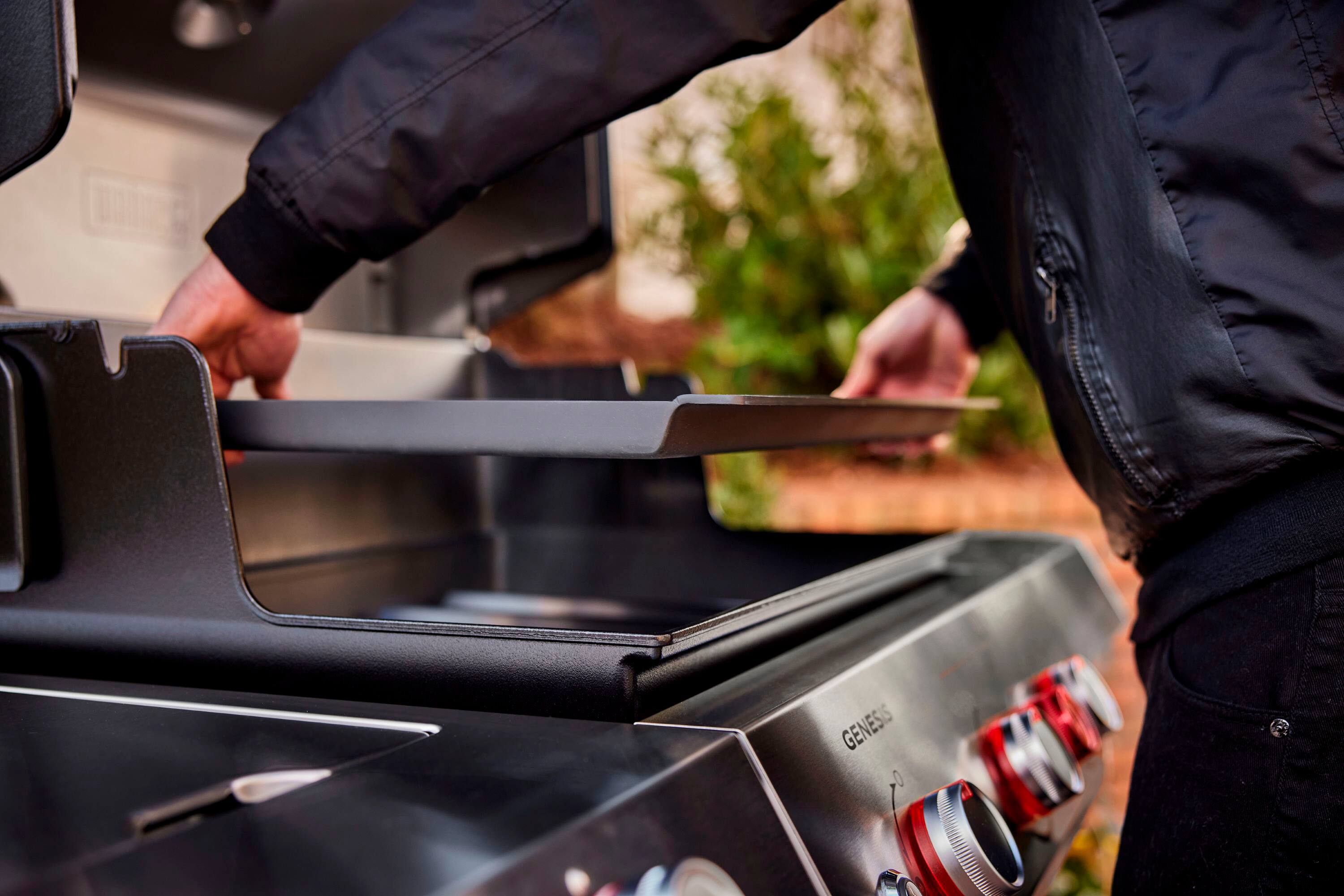 Alt View 13. Weber - Rust-Resistant Griddle Insert for the 3-Burner Genesis 2016+, Summit 2024+ - Black.