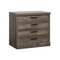 Sauder - Aspen Post 2-Drawer Lateral File Cabinet - Pebble Pine - Front_Zoom