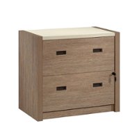 Sauder - Dixon City 2-Drawer Lateral File Cabinet - Brushed Oak - Front_Zoom