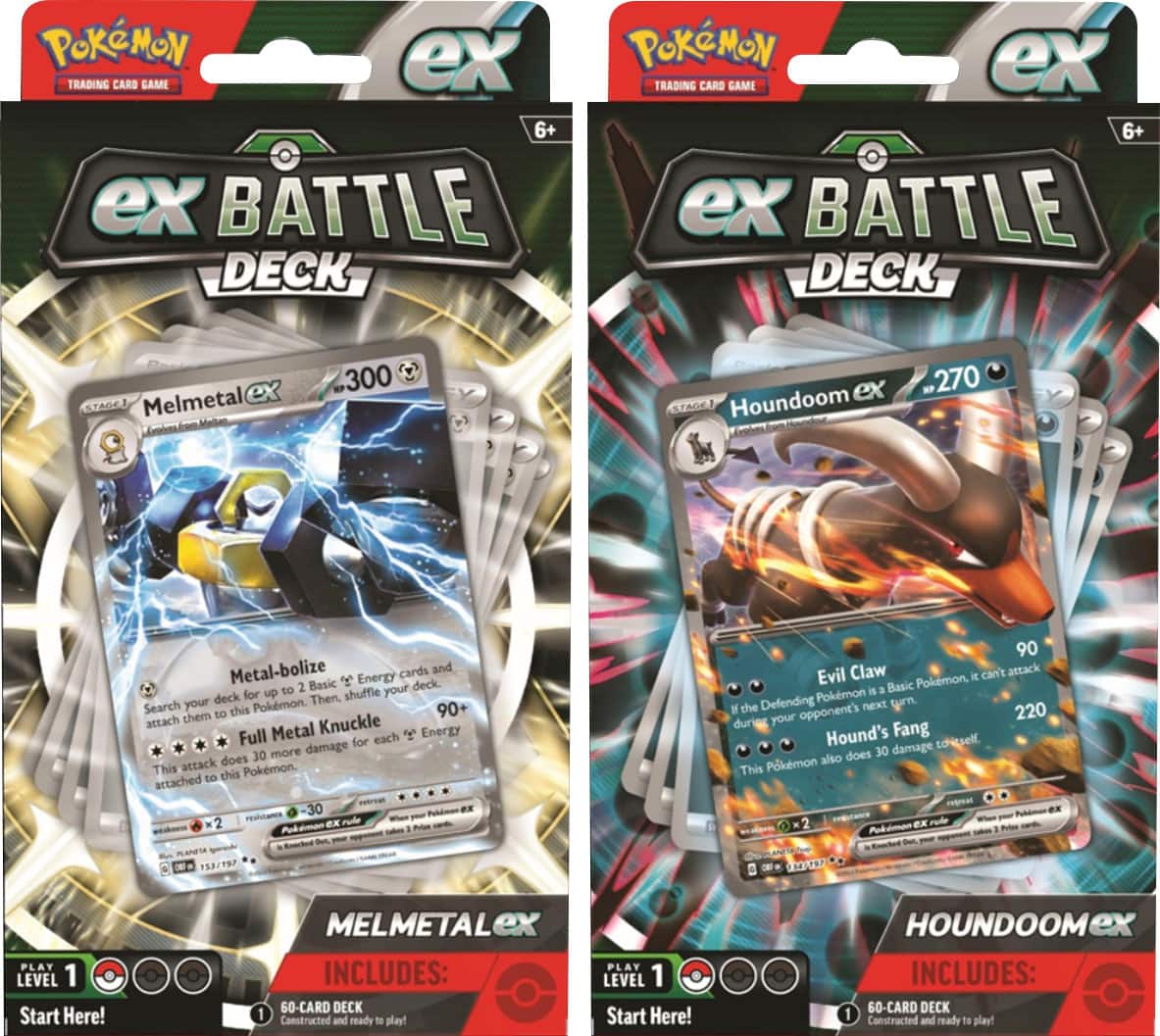 Front. Pokémon - Pokémon TCG: Melmetal ex or Houndoom ex Battle Deck.