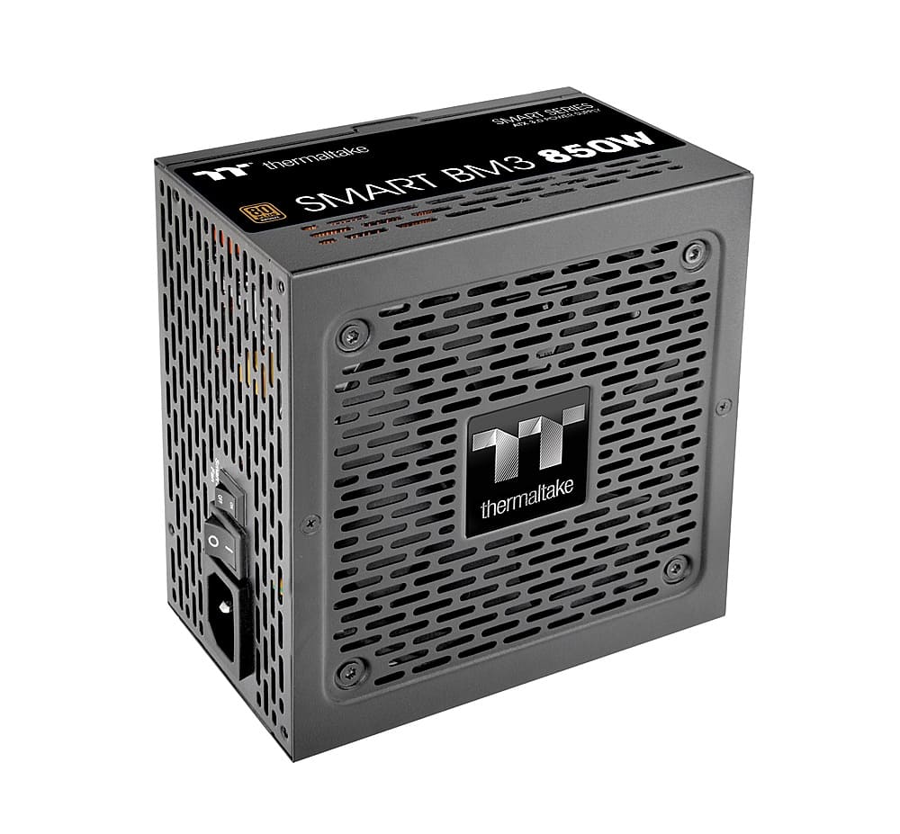 Alt View 12. Thermaltake - Smart BM3 80+ Bronze PCIE Gen 5 ATX 3.0 850W Semi-Modular Power Supply - Black.