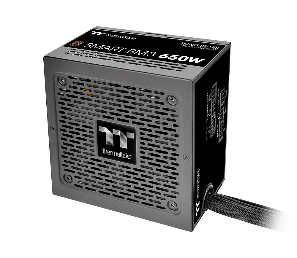 Alt View 11. Thermaltake - Smart BM3 80+ Bronze  PCIE Gen 5 ATX 3.0 650W Semi-Modular Power Supply - Black.