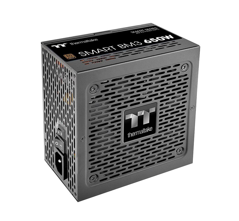 Alt View 12. Thermaltake - Smart BM3 80+ Bronze  PCIE Gen 5 ATX 3.0 650W Semi-Modular Power Supply - Black.