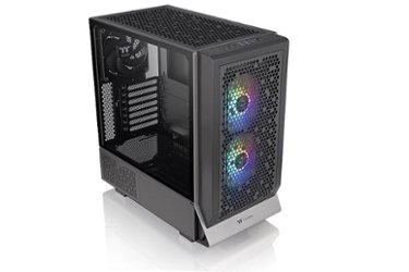 Thermaltake - Ceres 300 TG ARGB Mid Tower Case - Black - Front_Zoom