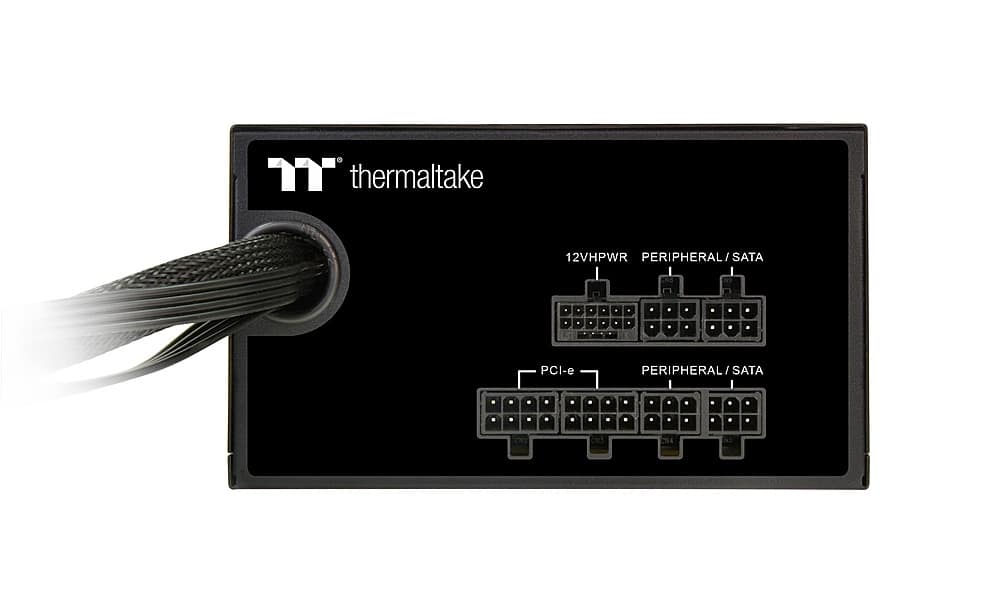 Alt View 15. Thermaltake - Smart BM3 80+ Bronze PCIE Gen 5 ATX 3.0 750W Semi-Modular Power Supply - Black.