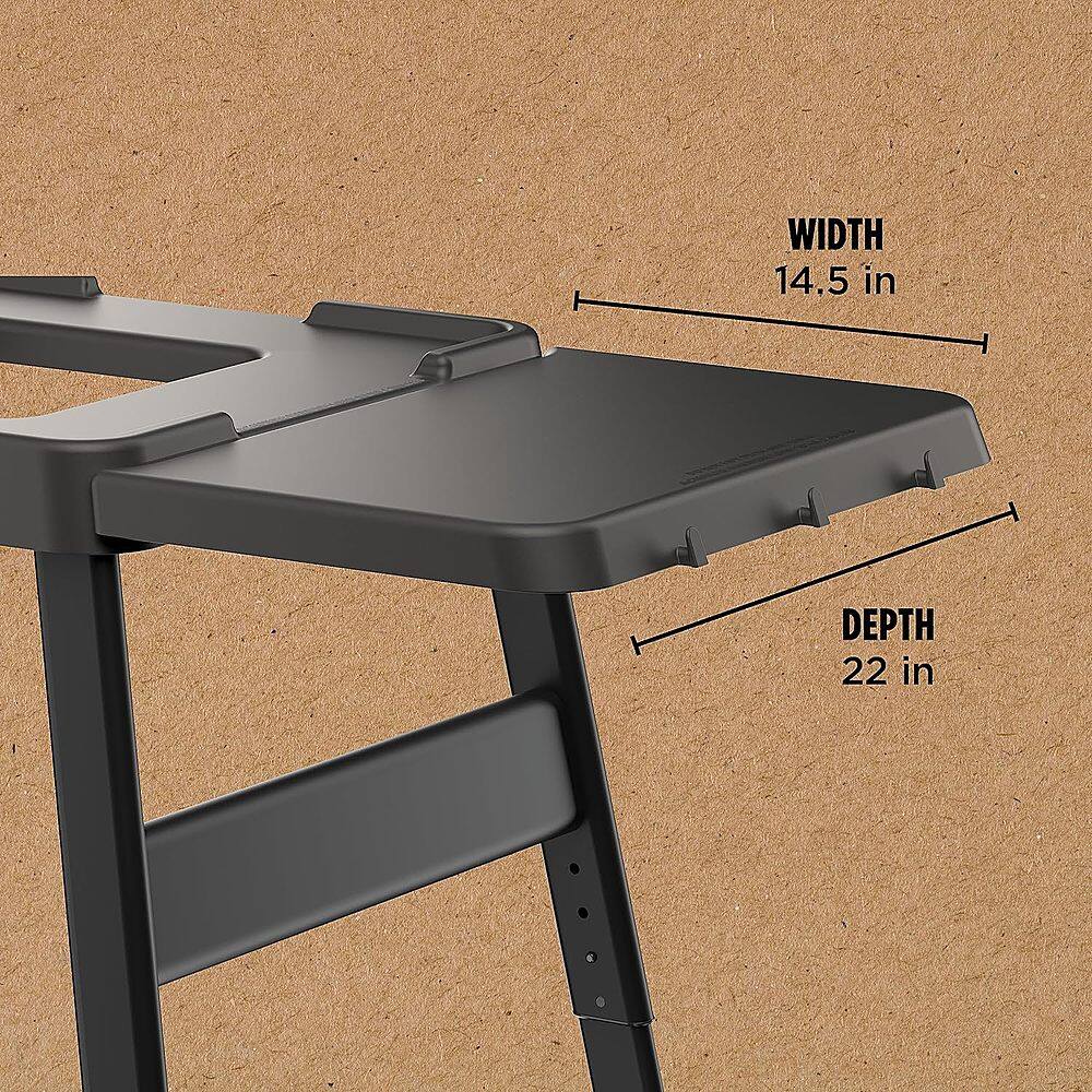 Alt View 15. Ninja - Attachable Table, Woodfire Universal Stand, Side Utensil Holder, Left or Right Compatible, Weather-Resistant - Black.