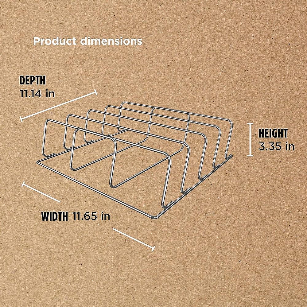 Alt View 15. Ninja - Ninja Woodfire Rib Rack, Compatible with Ninja OG800 and OG900 Series - Silver.