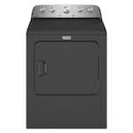 Maytag - 7.0 Cu. Ft. Electric Dryer with Steam and Extra Power Button - Volcano Black