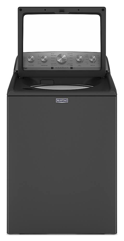 Alt View 12. Maytag - 4.8 Cu. Ft. High Efficiency Top Load Washer with Extra Power Button - Volcano Black.