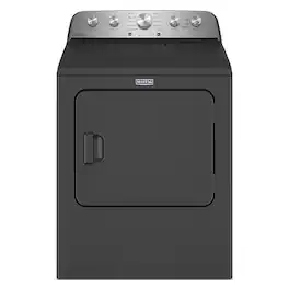 Maytag - 7.0 Cu. Ft. Gas Dryer with Steam and Extra Power Button - Volcano Black