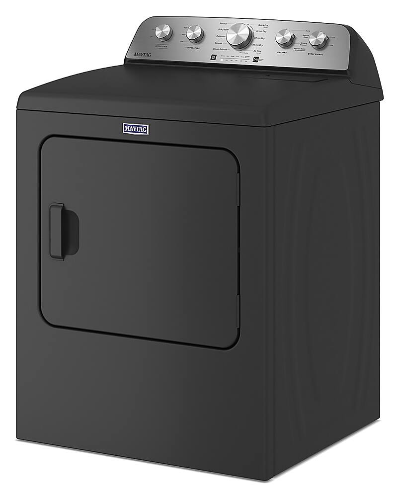 Alt View 2. Maytag - 7.0 Cu. Ft. Gas Dryer with Steam and Extra Power Button - Volcano Black.