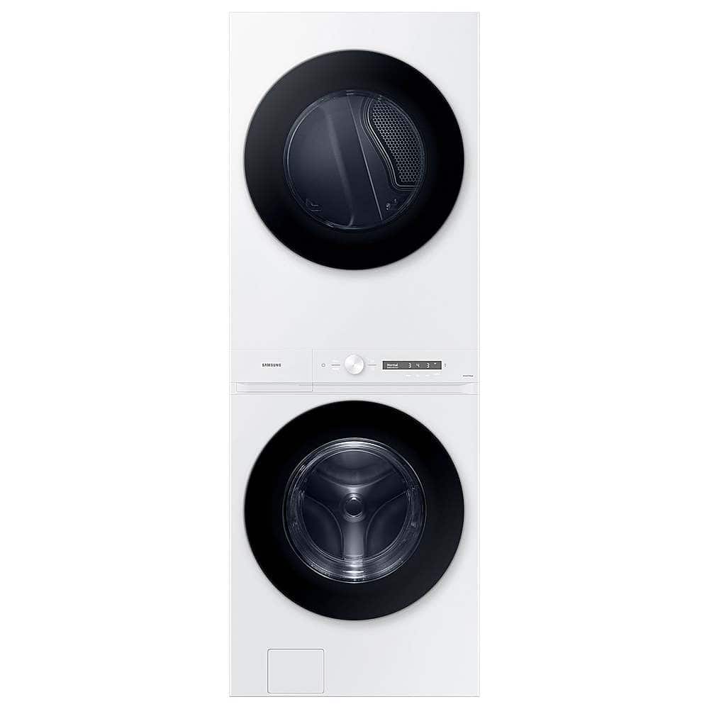 Samsung - 4.6 Cu. Ft. Washer with Steam Wash and 7.6 Cu. Ft. Electric Dryer - White - Front_Zoom