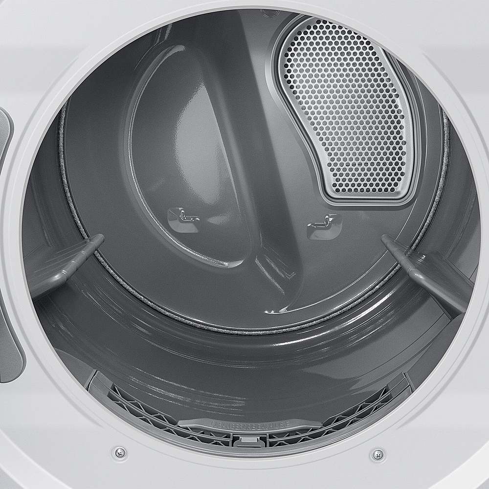 The text on the image is not coherent or grammatically correct. It does not provide any context or information about the image of the washing machine.