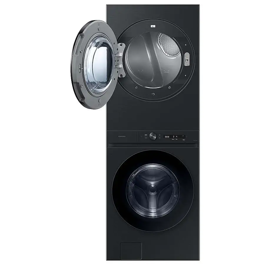 Alt View 16. Samsung - 4.6 Cu. Ft. Washer with Flex Auto Dispense System and 7.6 Cu. Ft. Gas Dryer - Brushed Black.