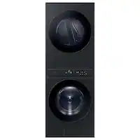 Samsung - 4.6 Cu. Ft. Washer with Flex Auto Dispense System and 7.6 Cu. Ft. Electric Dryer - Brushed Black - Front_Zoom