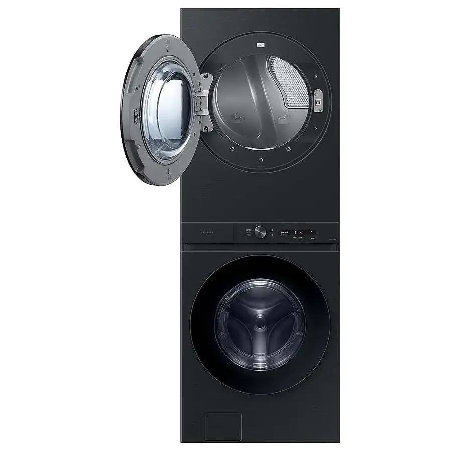 Alt View 16. Samsung - 4.6 Cu. Ft. Washer with Flex Auto Dispense System and 7.6 Cu. Ft. Electric Dryer - Brushed Black.