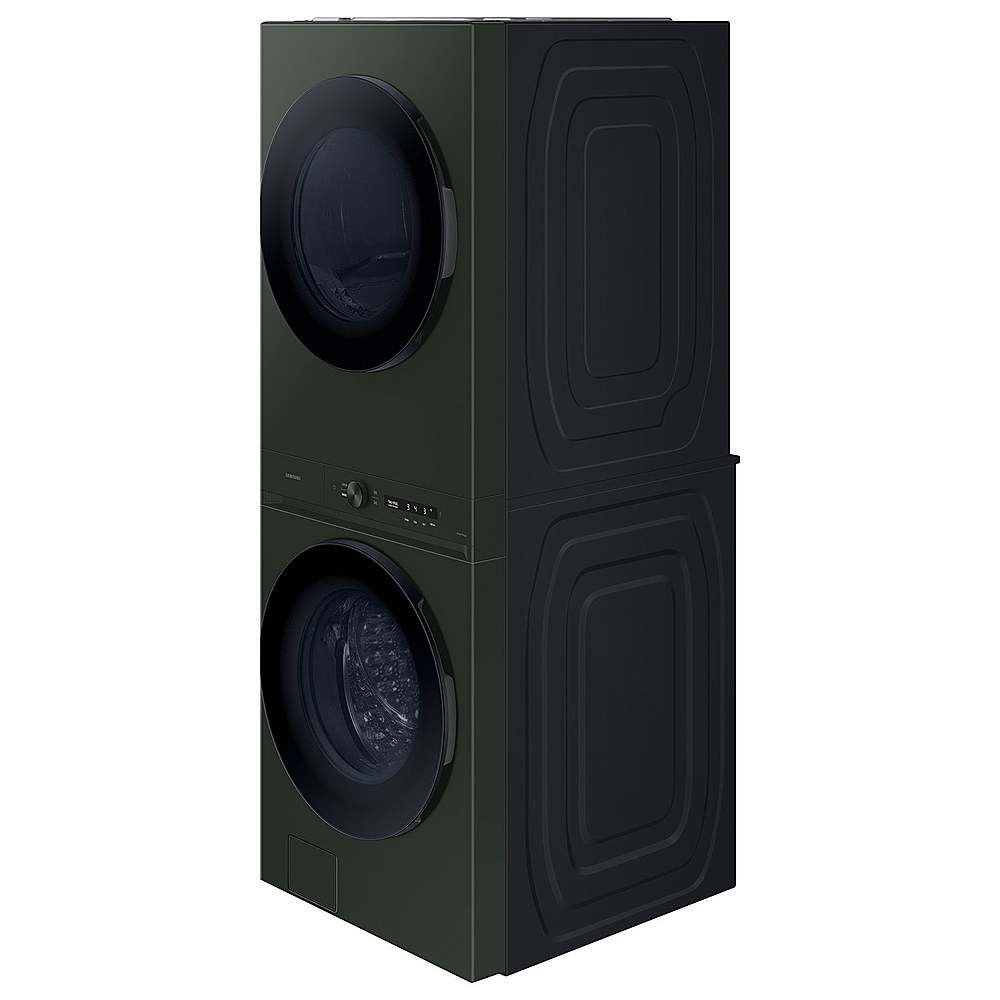 Alt View 18. Samsung - 5.3 Cu. Ft. Washer with AI OptiWash and 7.6 Cu. Ft. Gas Dryer - Satin Green.