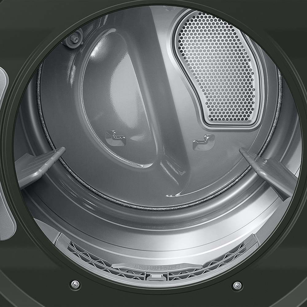 Alt View 24. Samsung - 5.3 Cu. Ft. Washer with AI OptiWash and 7.6 Cu. Ft. Electric Dryer - Satin Green.