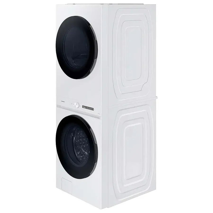 Alt View 15. Samsung - 4.6 Cu. Ft. Washer with Steam Wash and 7.6 Cu. Ft. Gas Dryer - White.