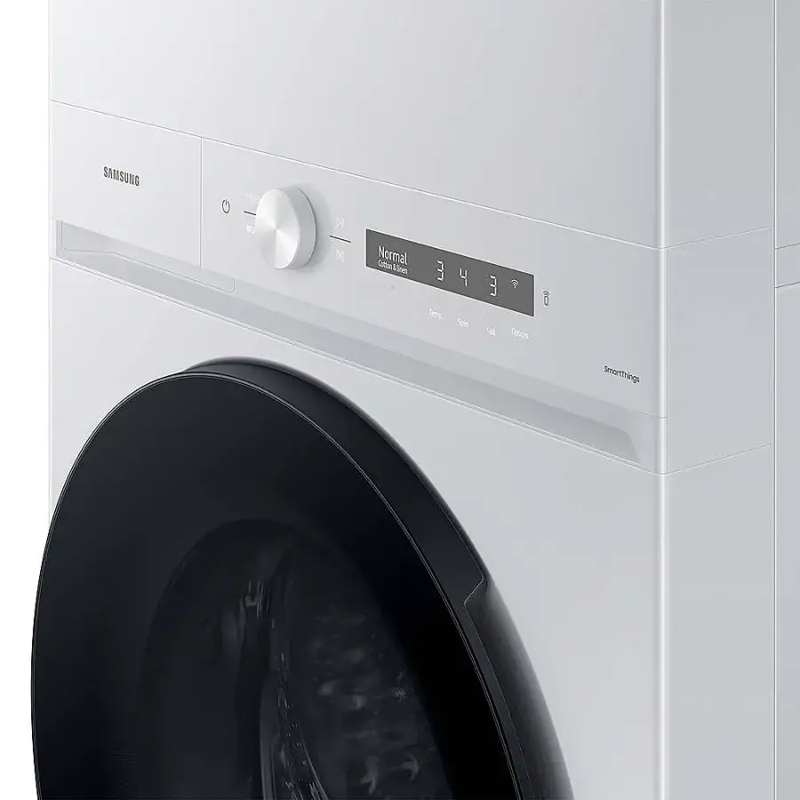 Alt View 18. Samsung - 4.6 Cu. Ft. Washer with Steam Wash and 7.6 Cu. Ft. Gas Dryer - White.