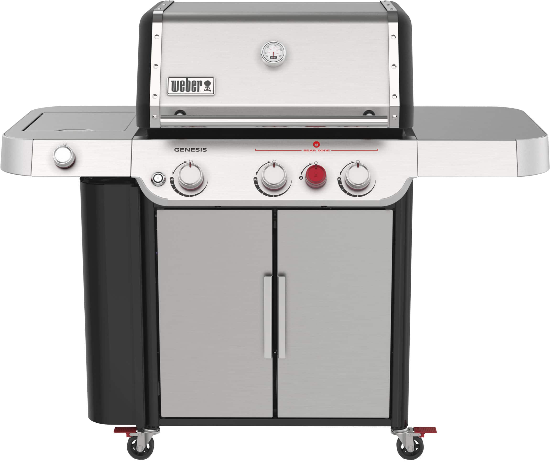 Weber - GENESIS S-335 Propane Gas Grill - Stainless Steel - Angle_Zoom