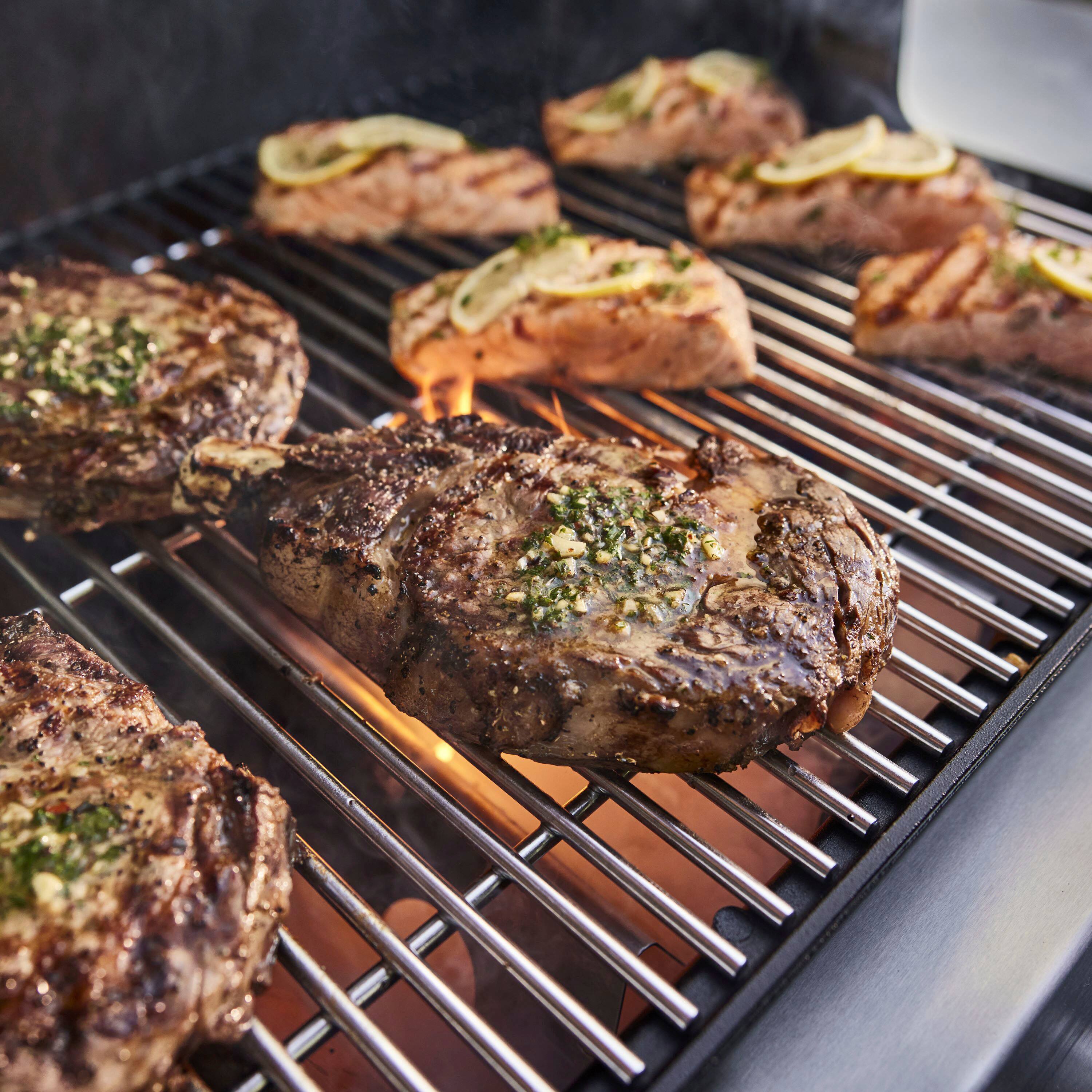 Alt View 17. Weber - GENESIS S-335 Propan Gas Grill - Stainless Steel.