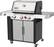 Left. Weber - GENESIS S-335 Propane Gas Grill - Stainless Steel.