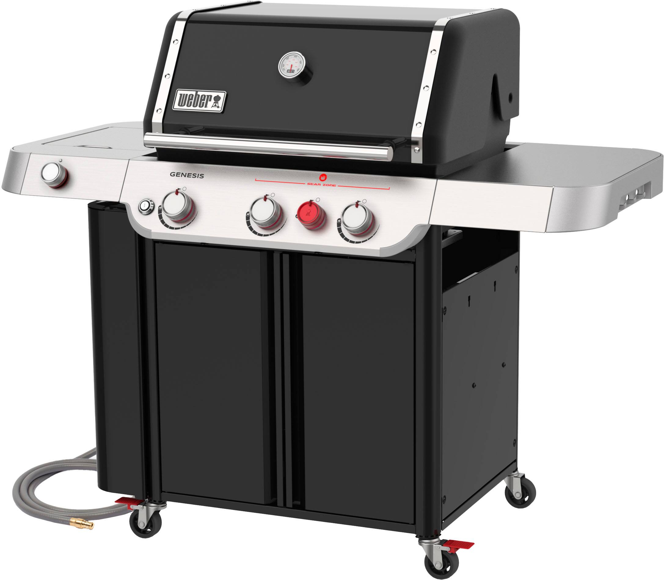 Left. Weber - GENESIS E-335 Natural Gas Grill - Black.