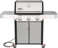 Weber - GENESIS S-315 Natural Gas Grill - Stainless Steel - Angle_Zoom